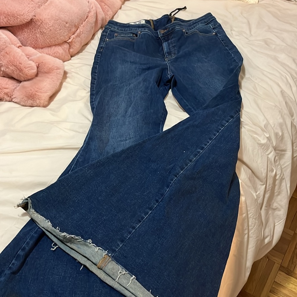 70s giant flare FREE PEOPLE jeans
